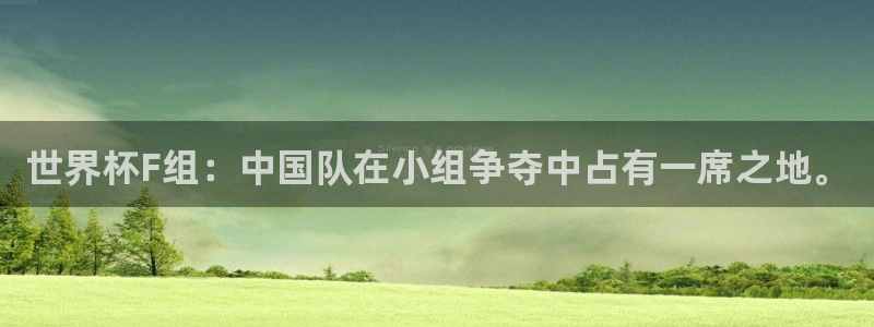 世预赛免费直播入口：世界杯F组：中国队在小组争夺中占有一席之地。